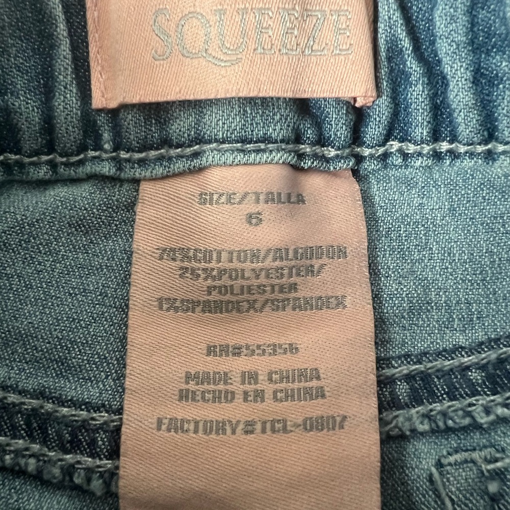 Squeeze Girl’s Cute Denim Summer Skorts Size 6, NWT - Picture 9 of 9